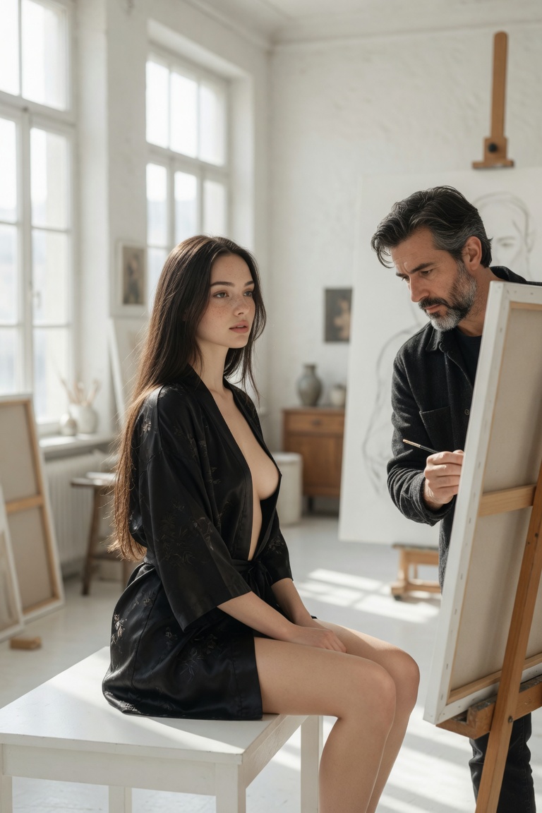El pintor famoso — imagen erótica con IA 52