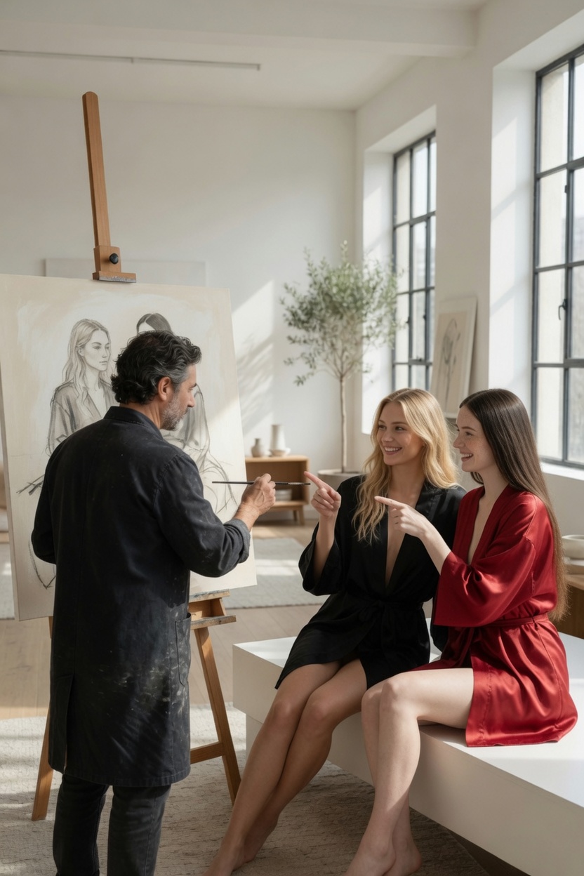 El pintor famoso — imagen erótica con IA 20