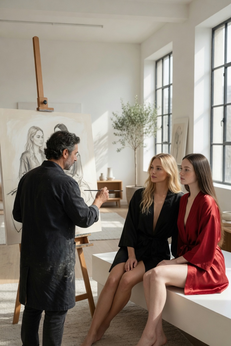 El pintor famoso — imagen erótica con IA 29