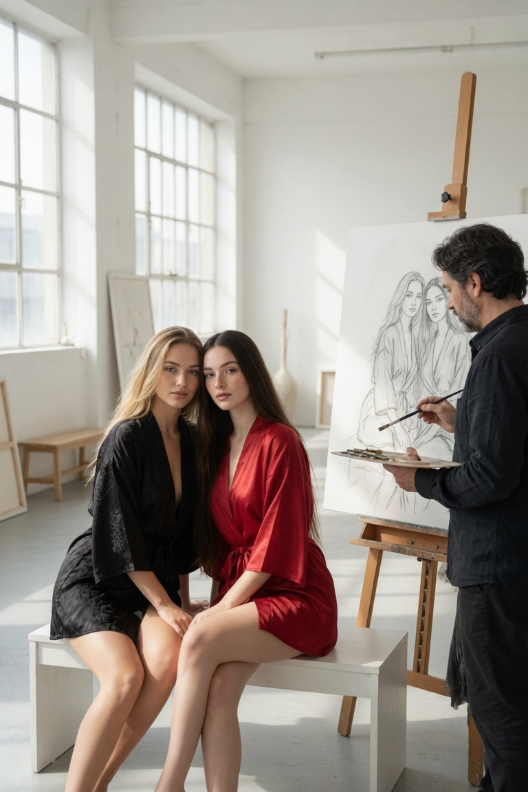 El pintor famoso — imagen erótica con IA 30