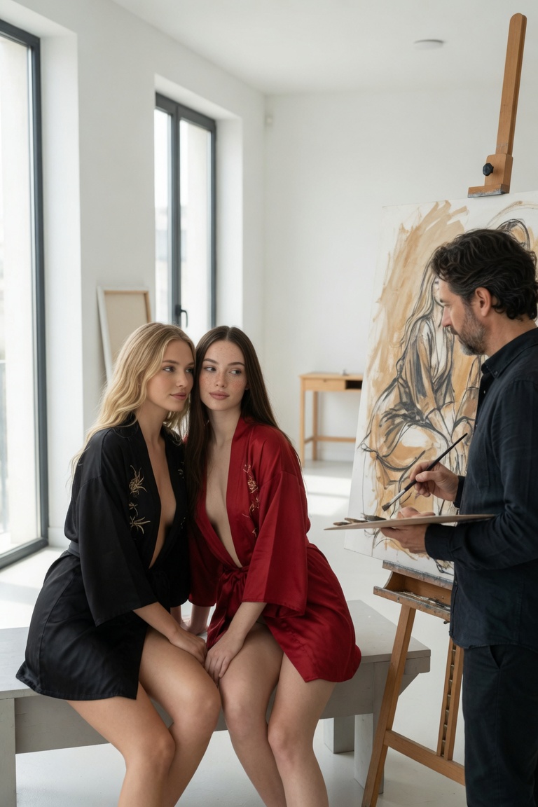 El pintor famoso — imagen erótica con IA 33