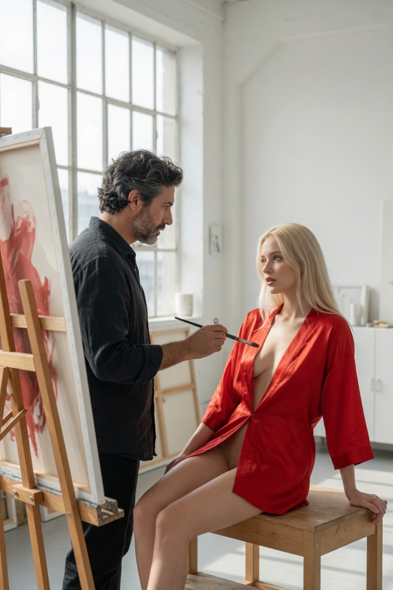 El pintor famoso — imagen erótica con IA 41